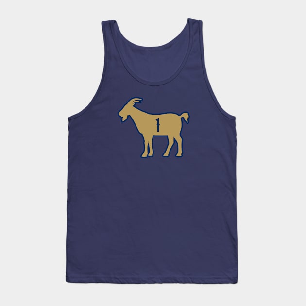 NO GOAT - 1 - Navy Tank Top by KFig21